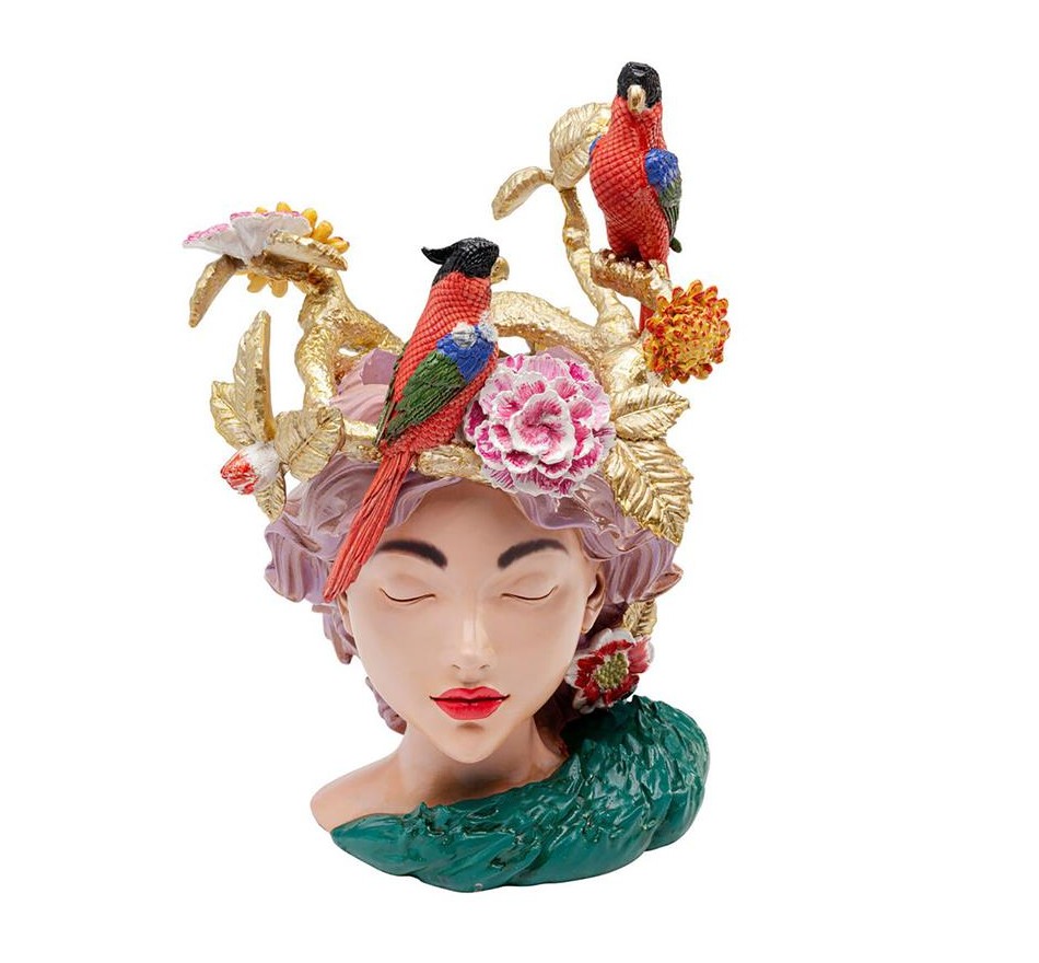 Vase exotic woman 35cm Kare Design