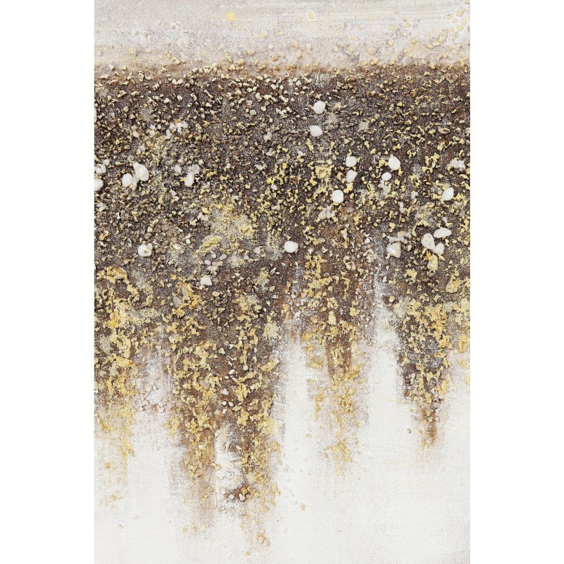 Peinture contemporaine abstraite marron - Abstract Fields - Kare Design