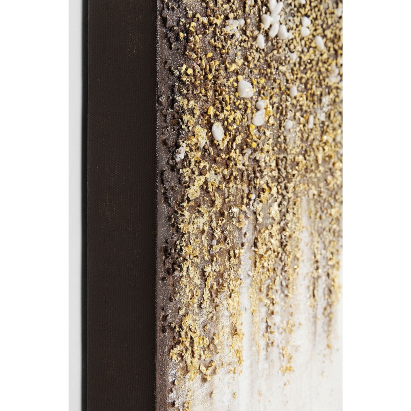 Peinture contemporaine abstraite marron - Abstract Fields - Kare Design