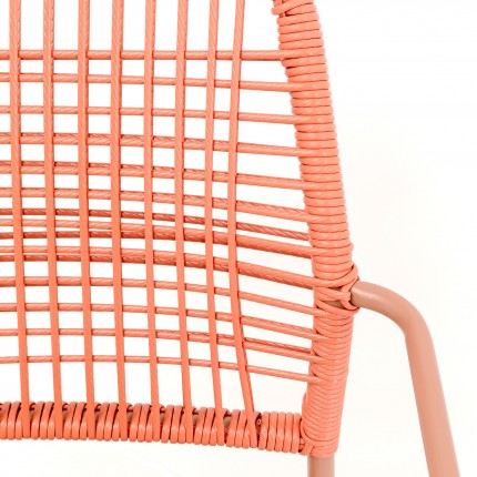 Tuinstoel met armleuningen Madagascar rood Kare Design