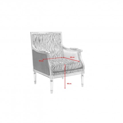 Fauteuil Regency Zebra Kare Design