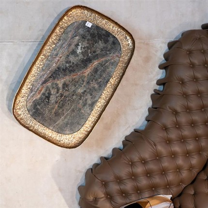 Sofa Drapes 3-Seater brown Kare Design