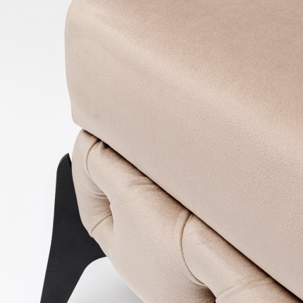 Kruk Bellissima fluweel beige Kare Design