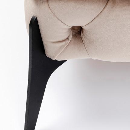 Pouf Bellissima velours beige Kare Design