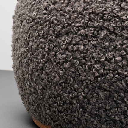 Pouf Pebble Boucle 81cm gris Kare Design