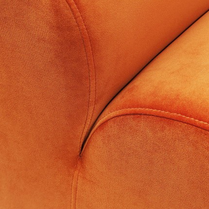 Assise Wave velours orange Kare Design