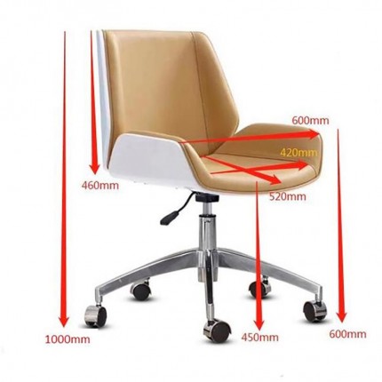 Chaise de bureau pivotante Rouven noire Kare Design