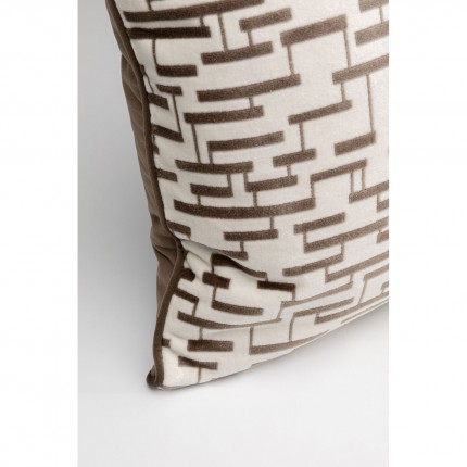 Kussen Suono wit en bruin Kare Design