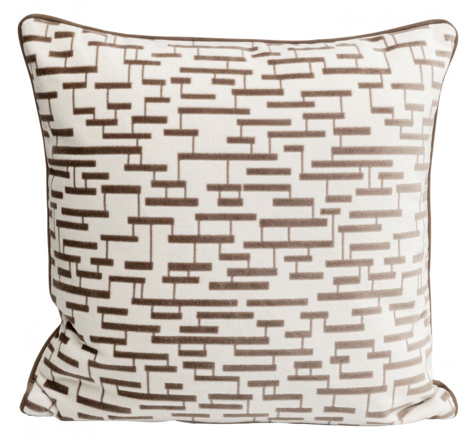 Cushion Suono white and brown Kare Design
