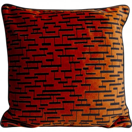 Coussin Suono orange et noir Kare Design