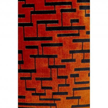 Coussin Suono orange et noir Kare Design