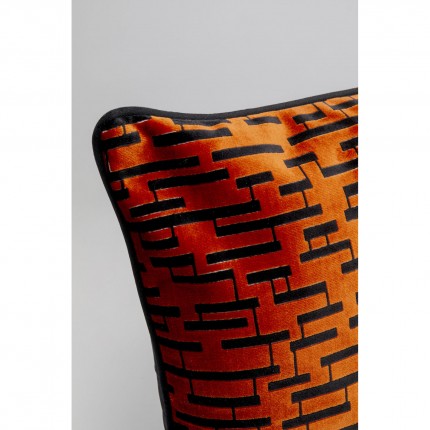 Coussin Suono orange et noir Kare Design