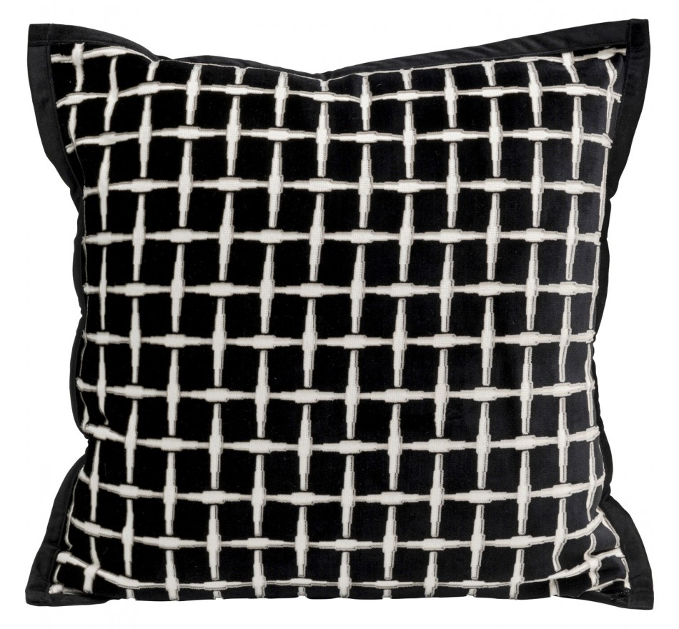 Kussen Melody zwart en wit Kare Design