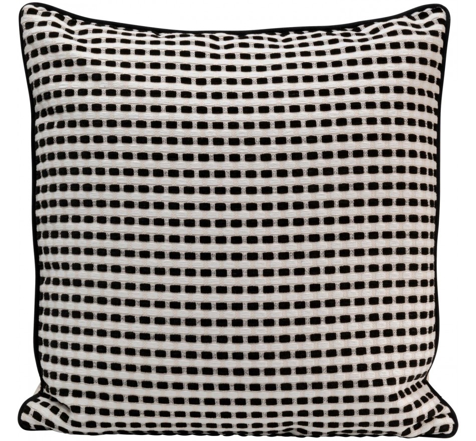 Coussin Jacky noir et blanc Kare Design