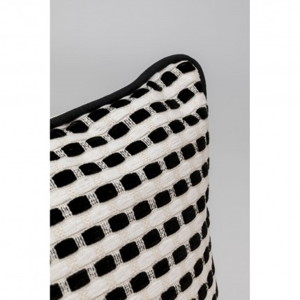 Kussen Jacky zwart en wit Kare Design