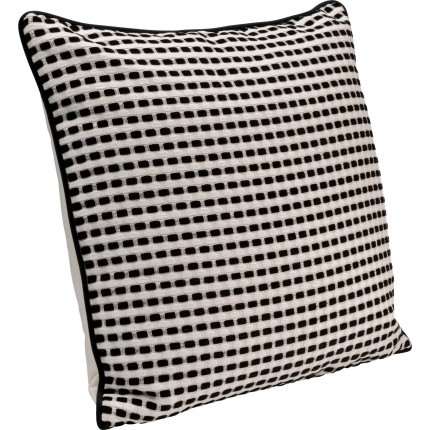 Coussin Jacky noir et blanc Kare Design