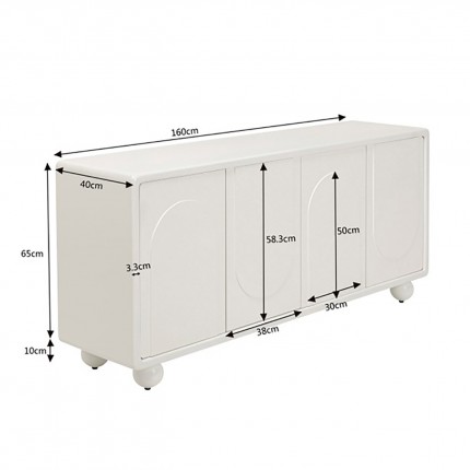 Dressoir Paco wit Kare Design