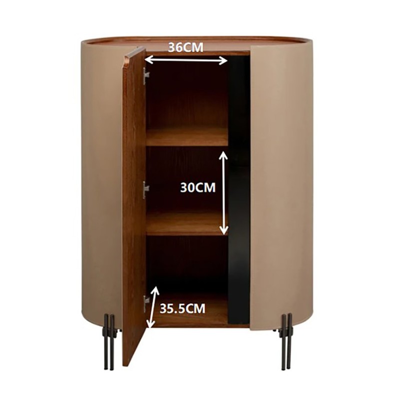 Buffet haut en simili cuir - Tango - Kare Design