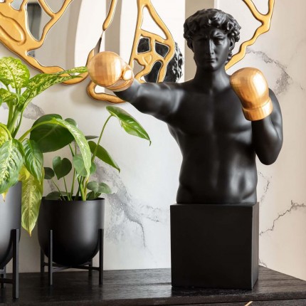 Woonaccessoires boxer 40cm zwart Kare Design