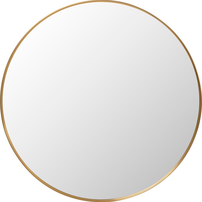 Miroir rond en acier cuivré - Simply - Kare Design