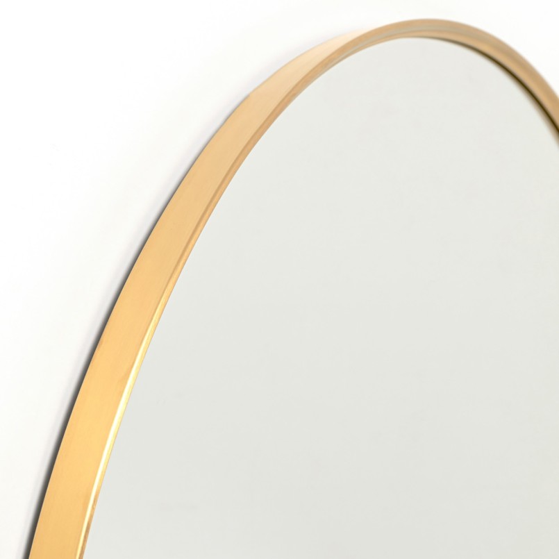 Miroir rond en acier cuivré - Simply - Kare Design