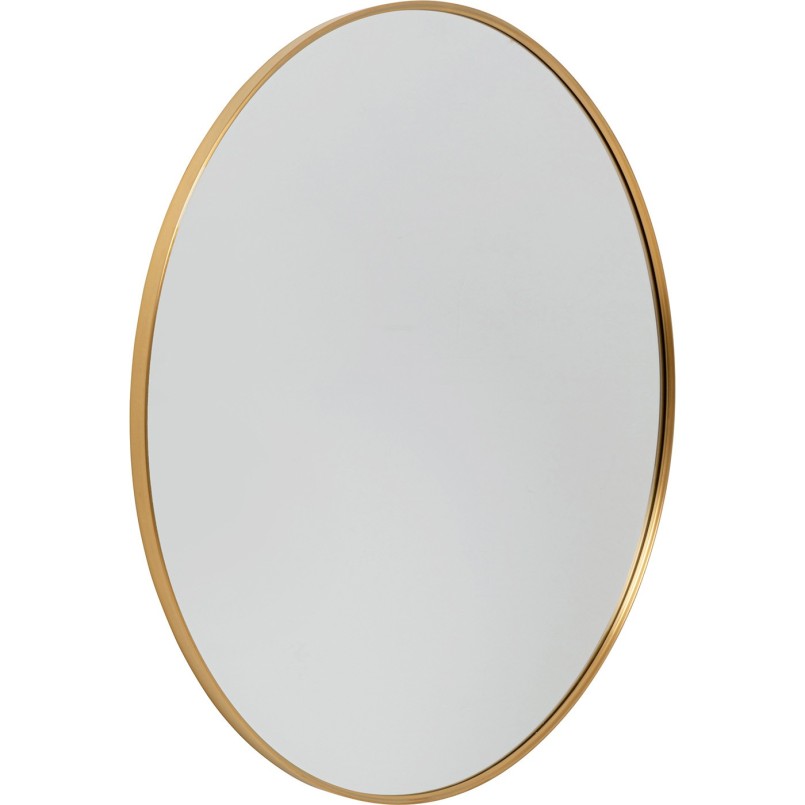 Miroir rond en acier cuivré - Simply - Kare Design