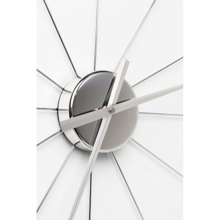 Wandklok Like Umbrella Balls Chrome Kare Design