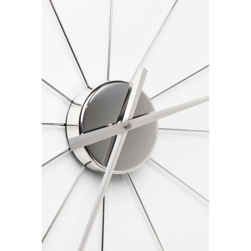 Horloge murale chromée à boules - Like Umbrella - Kare Design