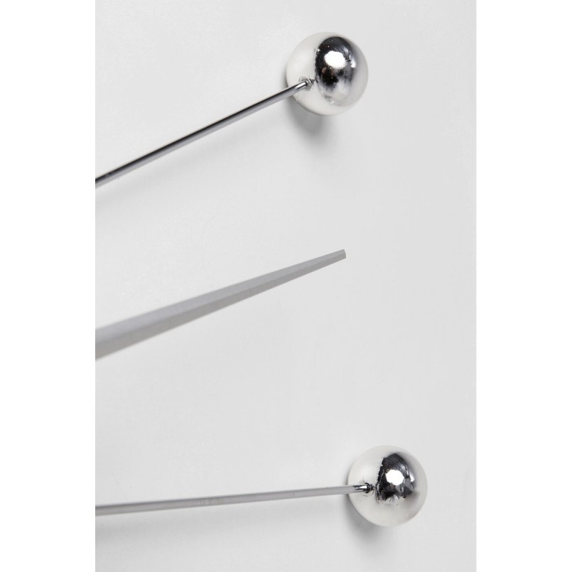 Horloge murale chromée à boules - Like Umbrella - Kare Design