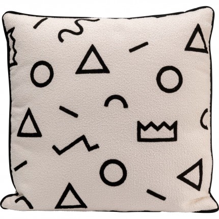 Cushion Geometric black and white Kare Design