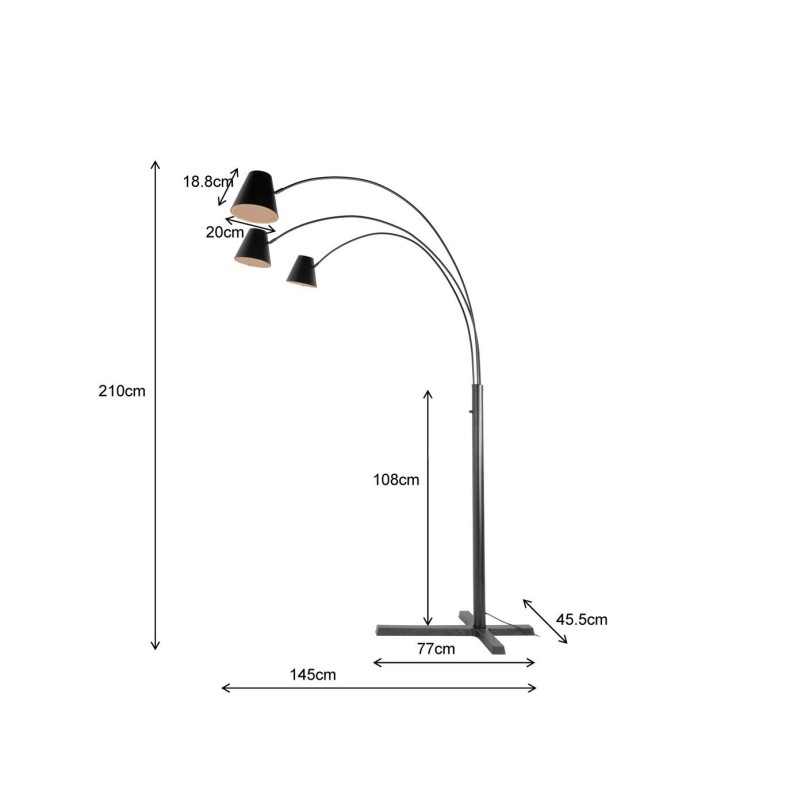 Floor Lamp Cappellino black Kare Design