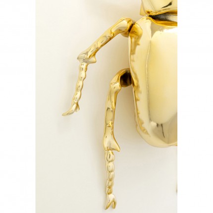 Wanddecoratie neushoornkever goud Kare Design