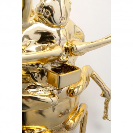 Wanddecoratie neushoornkever goud Kare Design