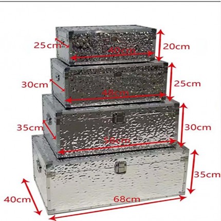 Trunks Caldera silver (4/Set) Kare Design