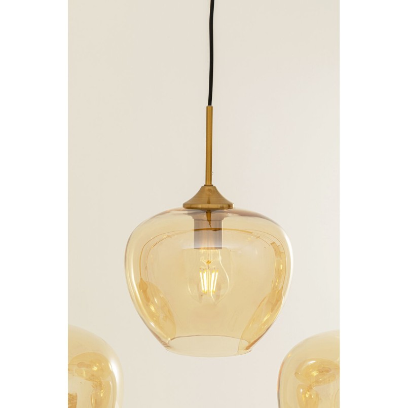 Suspension Sphere ambre Five 160cm