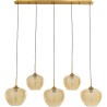 Suspension Sphere ambre Five 160cm