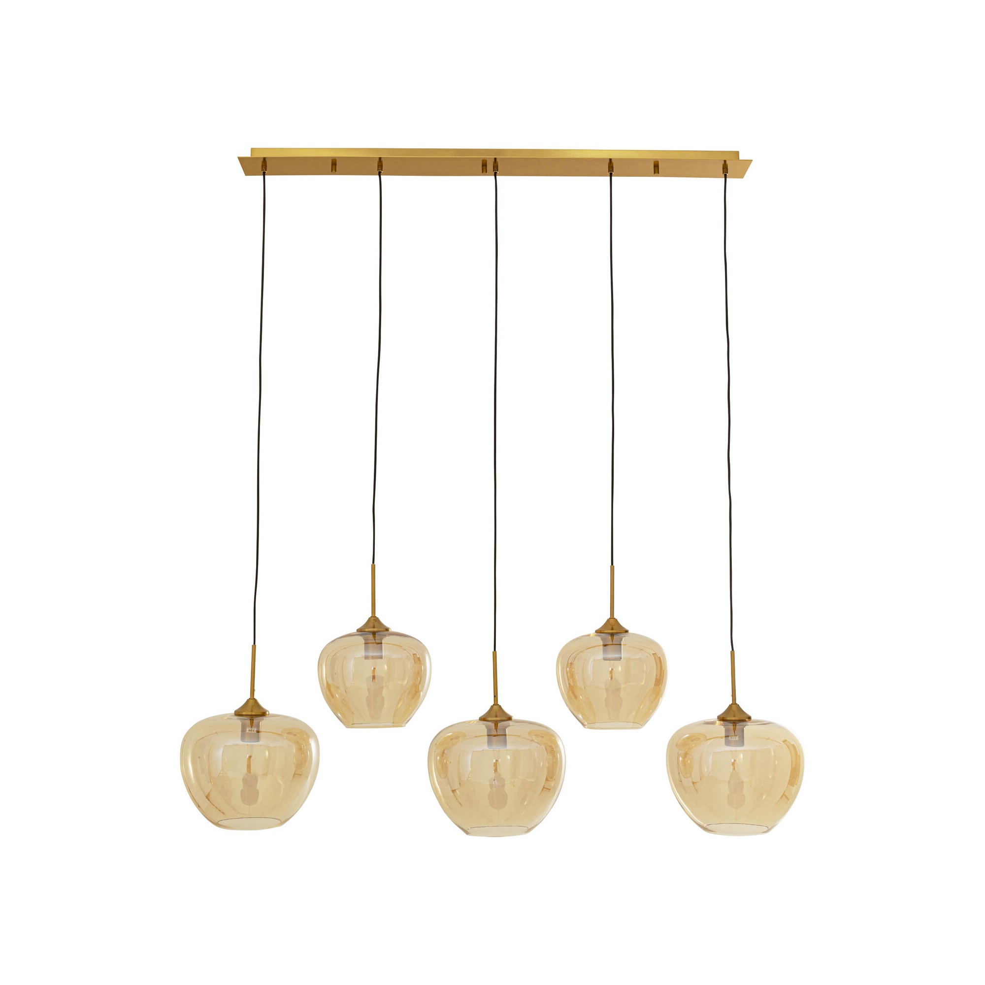 Suspension Sphere ambre Five 160cm