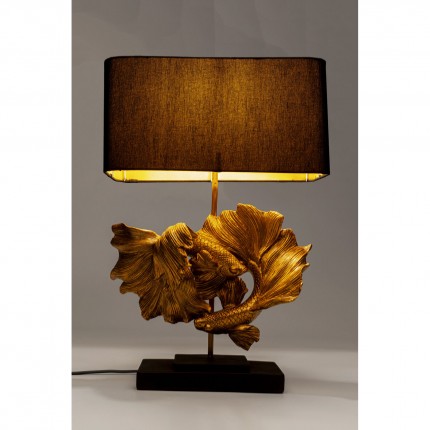 Table lamp golden betta fish Kare Design