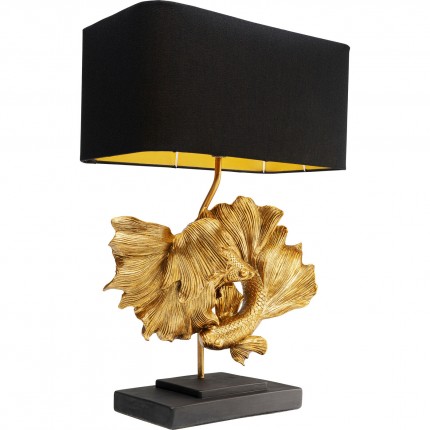 Tafellamp gouden vechtvissen Kare Design