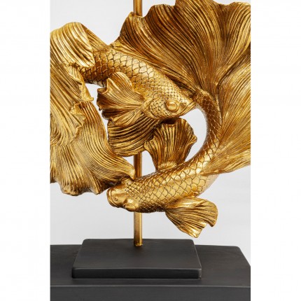Tafellamp gouden vechtvissen Kare Design