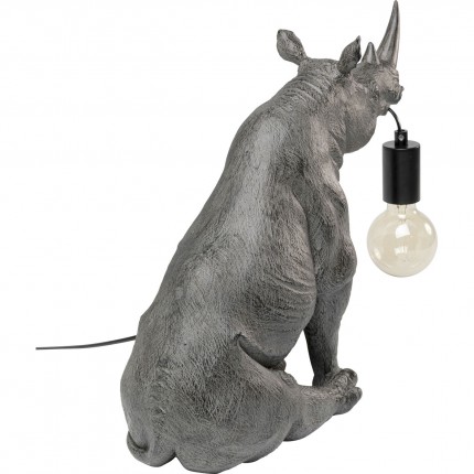 Table lamp grey sitting rhino Kare Design