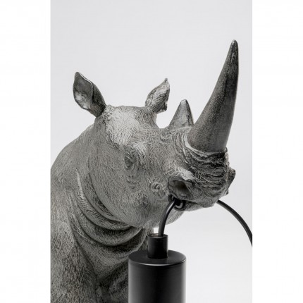 Table lamp grey sitting rhino Kare Design