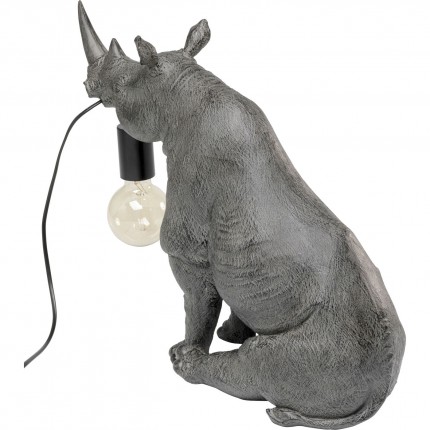 Table lamp grey sitting rhino Kare Design