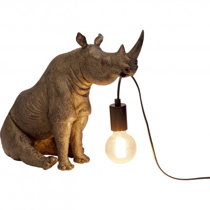Table lamp grey sitting rhino Kare Design