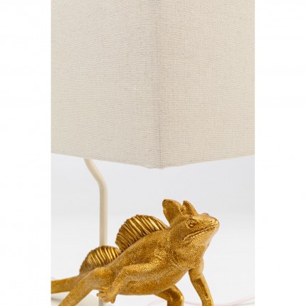 Lampe iguane doré Kare Design