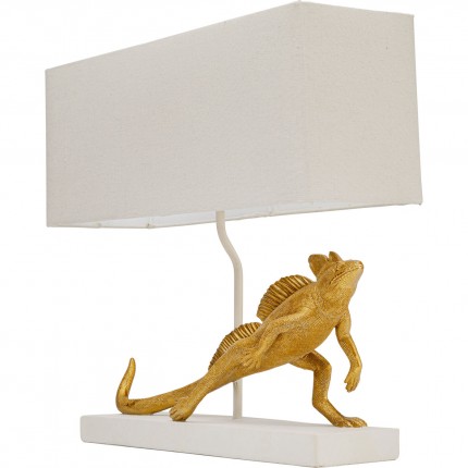 Table lamp gold iguana Kare Design