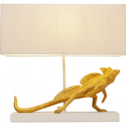 Table lamp gold iguana Kare Design