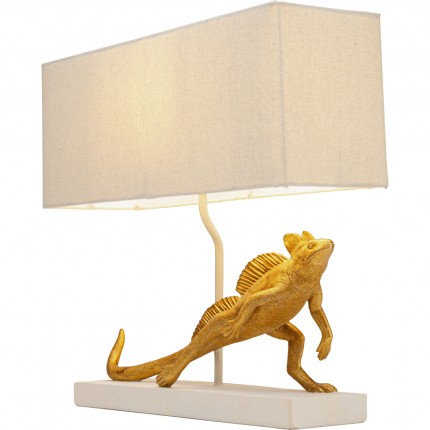 Table lamp gold iguana Kare Design
