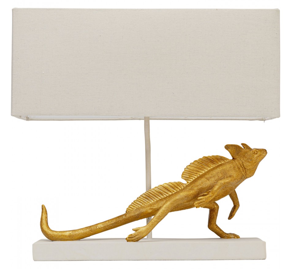 Lampe iguane doré Kare Design