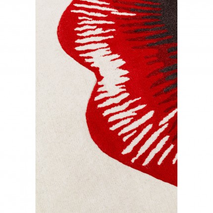 Vloerkleed rood lippen 240x170cm Kare Design